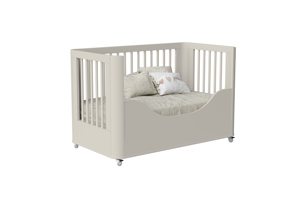 Mini Cama Boom Slim Wheels Areia-Areia